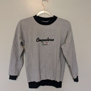 Cinqueterre Italia Nautical Sweatshirt Stripes Blue Italy 11-12